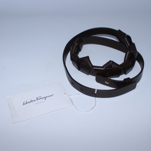 Salvatore Ferragamo Brown Belt Women\'s Size 90cm MSRP $590 main image 7